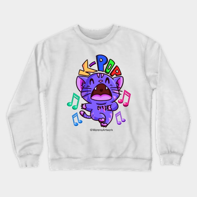 Giddy Kitty (K-POP) Crewneck Sweatshirt by MorenoArtwork